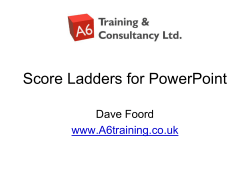 Score Ladders for PowerPoint