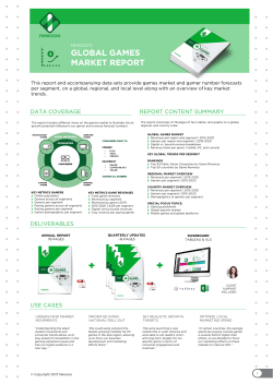 Newzoo Global Games Market Report Factsheet