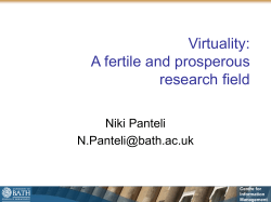 levels of virtuality research