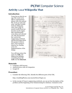 Activity 1.2.2 Wikipedia That