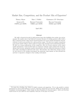 Market Size, Competition, and the Product Mix of Exporters