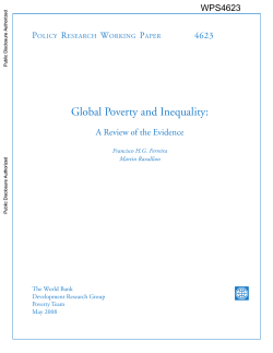 Global Poverty and Inequality