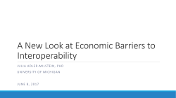 Health Information Exchange: Community HIE Efforts* Continued