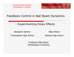 Ball Beam Dynamics - Northeastern University