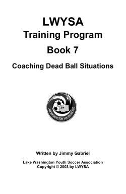 Coaching Dead Ball Situations - Lake Washington Youth Soccer