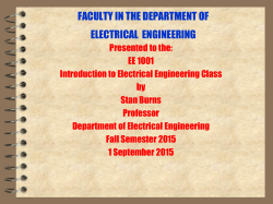 faculty in the department of electrical and computer engineering