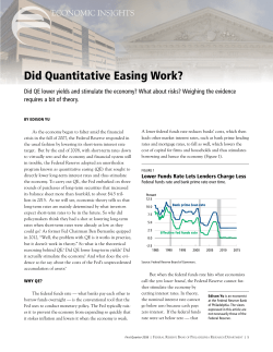 Did Quantitative Easing Work? - Federal Reserve Bank of Philadelphia