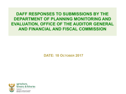 responses - Parliamentary Monitoring Group