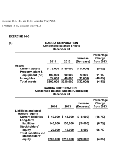 Exercises 14-3, 14-4, and 14-13, located in