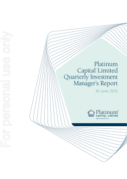 For personal use only