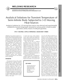 Analytical Solutions for Transient Temperature of Semi