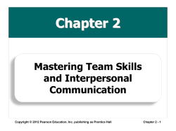 Mastering Team Skills and Interpersonal Communication