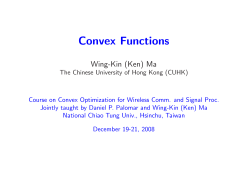 Convex Functions