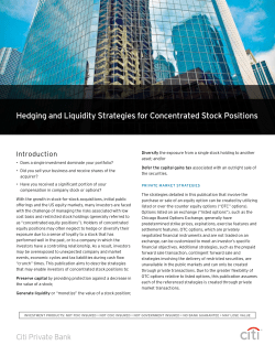 Hedging and Liquidity Strategies for Concentrated Stock