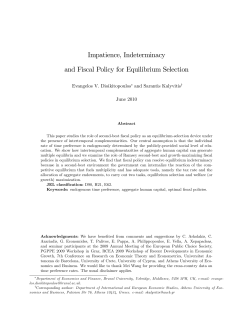 Impatience, Indeterminacy and Fiscal Policy for Equilibrium Selection