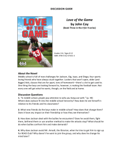 Discussion Guide: Love of the Game by John Coy