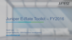 Juniper Networks Corporate PowerPoint Template