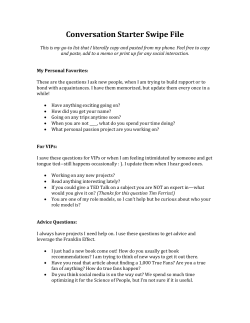 Conversation Starter Swipe File