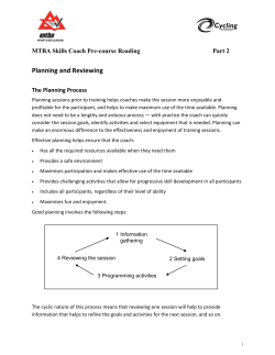 Planning and Reviewing