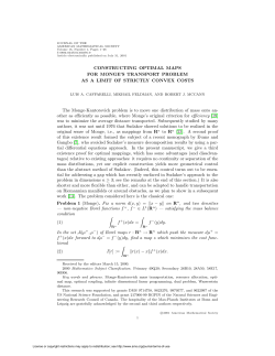 CONSTRUCTING OPTIMAL MAPS FOR MONGE`S TRANSPORT