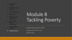 Module 2 Poverty Dynamics