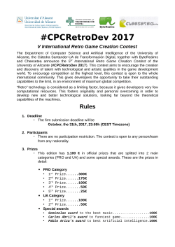 Contest Rules - CPCRetroDev