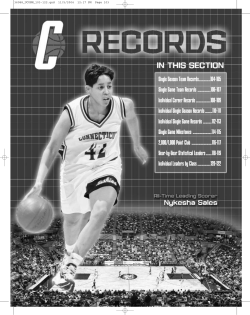 Single Season Team Records................104