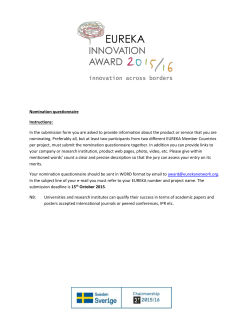 Nomination questionnaire
