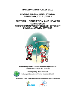 Mini Volleyball - Volleyball Qu&eacute;bec