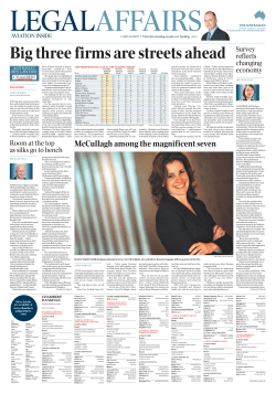 Big three firms are streets ahead