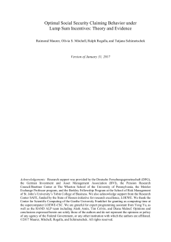 Optimal Social Security Claiming Behavior under Lump Sum
