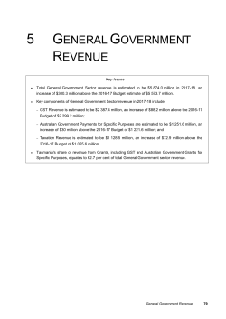 5. General Government Revenue - Department of Treasury and