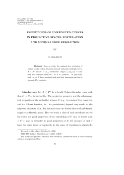 embeddings of unreduced curves in projective spaces: postulation
