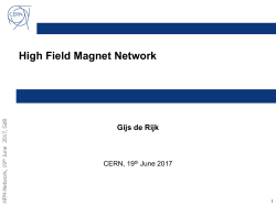 HFM network - CERN Indico