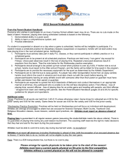 FIGHTIN` SEAHORSE ATHLETICS 2012 Soccer/Volleyball