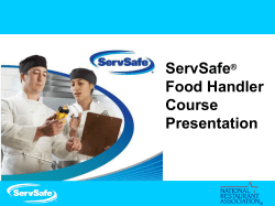 ServSafe Food Handler Course Presentation