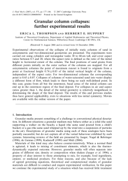 Granular column collapses: further experimental results