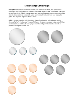 Loose Change Game Design