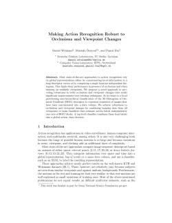 Making Action Recognition Robust to Occlusions and