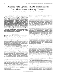 Average-rate optimal PSAM transmissions over time