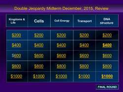 Jeopardy - Mayfield City Schools