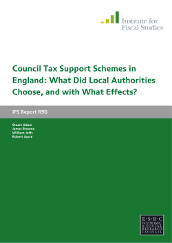Council Tax Support Schemes in England