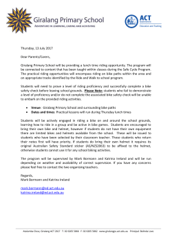 Bike Club permission note
