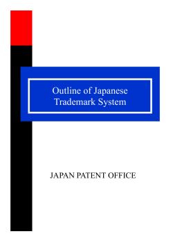 Outline of Japanese Trademark System