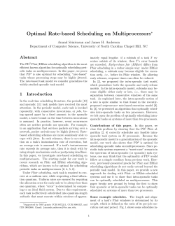 Optimal Rate-based Scheduling on Multiprocessors