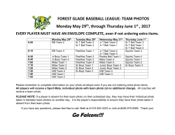 Go Falcons!!! - Forest Glade Baseball