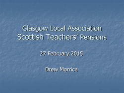 Local Association Secretaries Pensions Seminar