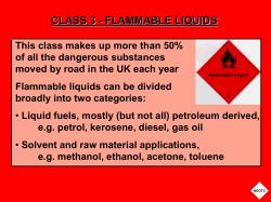 class 3 - flammable liquids