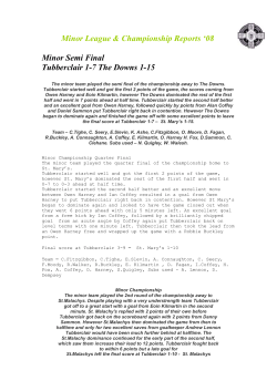 match report - Tubberclair GAA Club