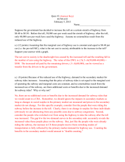 Quiz #3 (Answer Key) ECNS 432 February 5